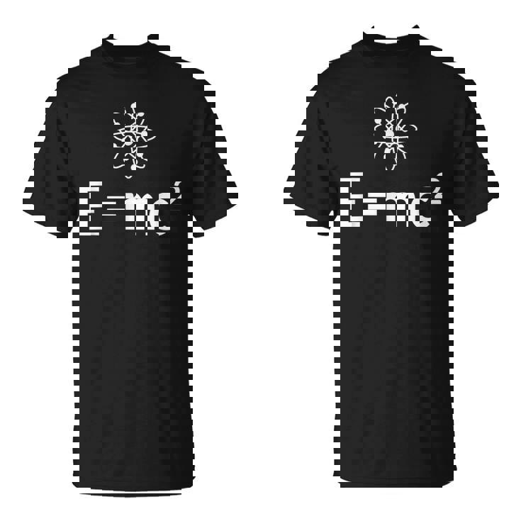 Fun EMc^2方程式 物理学 相対性 アトムロゴ EMc2 Tシャツ